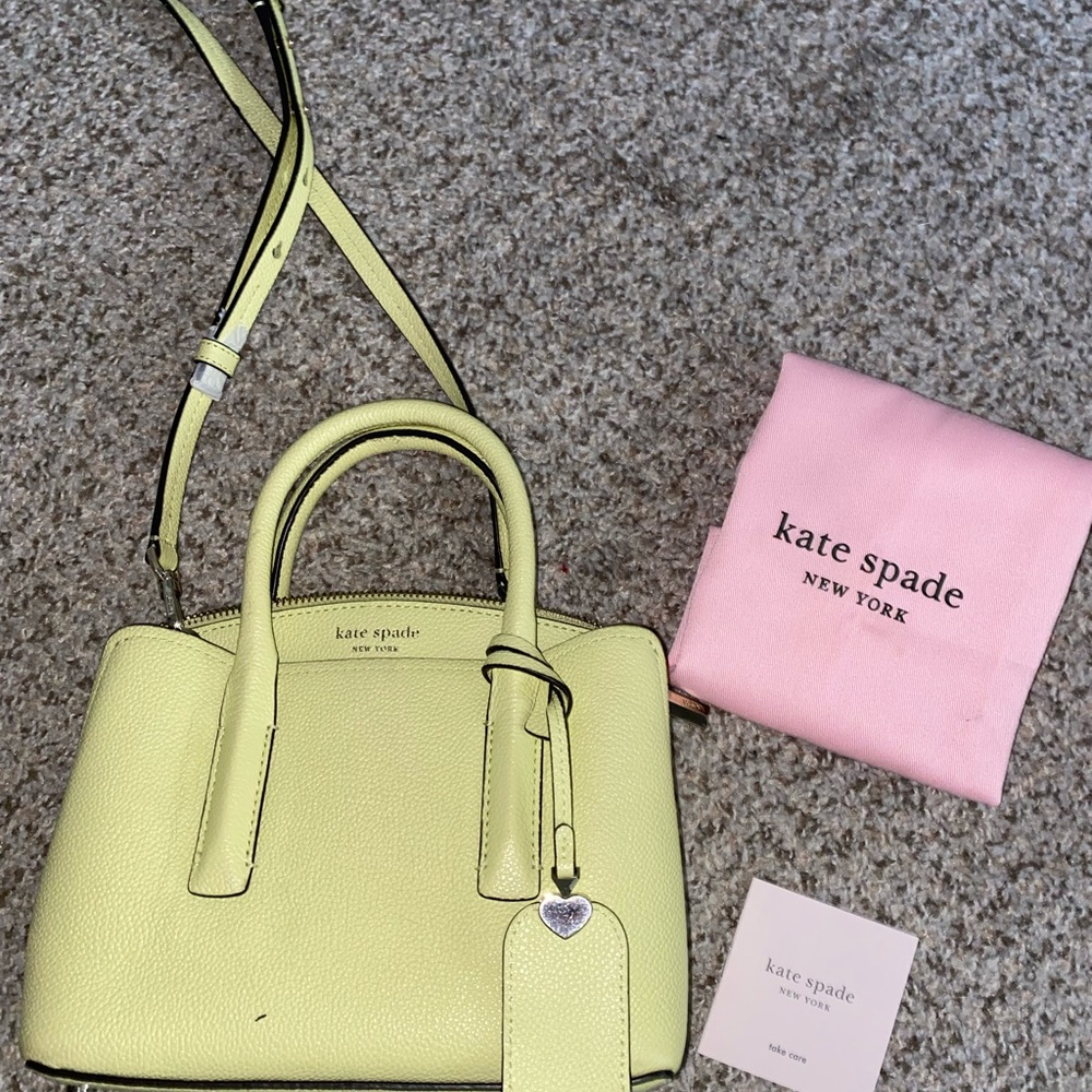 Kate Spade Medium light yellow satchel